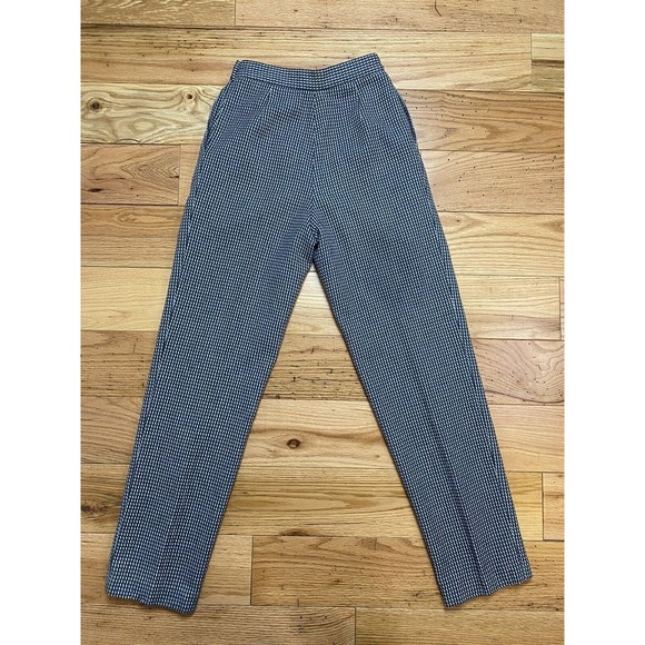 Vintage Chaus Pants Women's Size 6 Wool Blend Herringbone High Rise Trousers - Picture 15 of 16